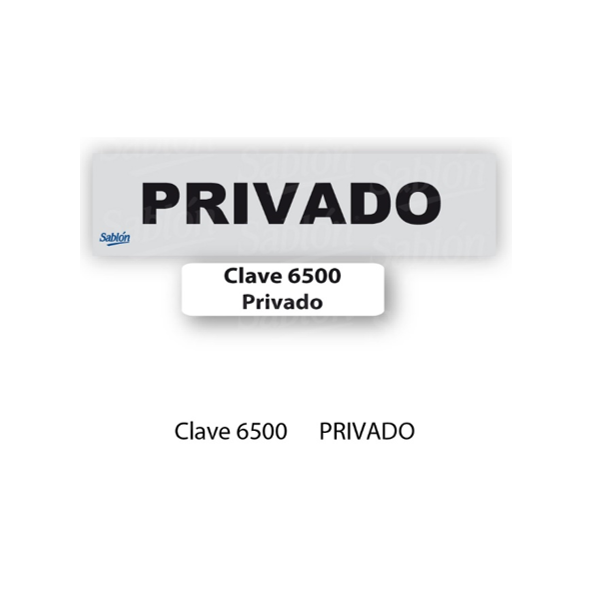 SENAL DE PRIVADO 6500